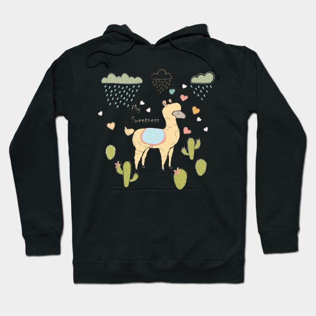 Llama Hoodie by Countryside